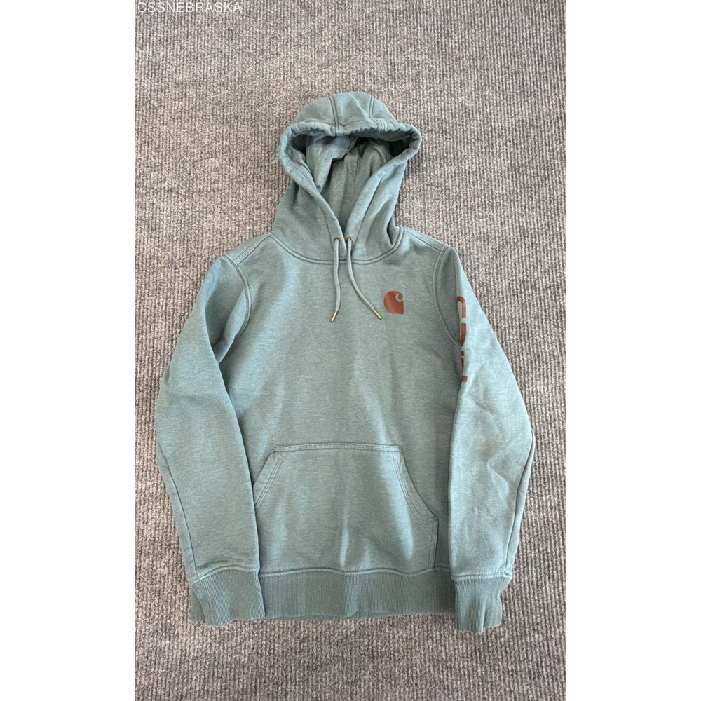Carhartt Women Clarksburg Hoodie Sweatshirt Relaxed Fit Sage Green M 102791